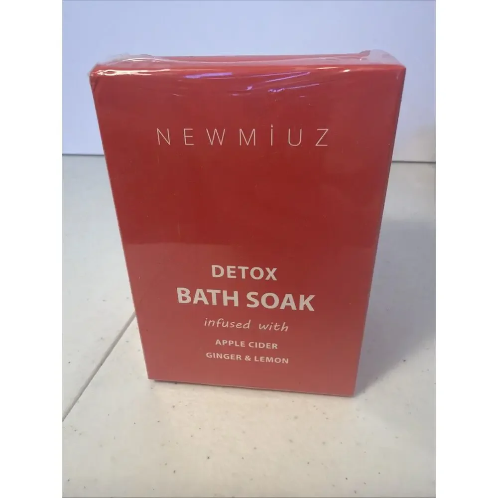 Newmiuz Detox Bath Soak Apple Cider Ginger Lemon NEW